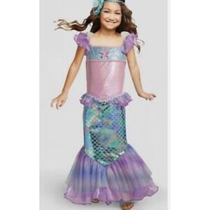 Hyde and Eek Boutique Kids' Mermaid Halloween Costume Dress Size small 4-7